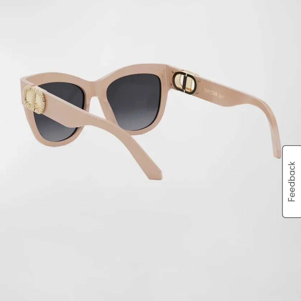 Authentic Christian Dior 30 Montaigne B4I Crystal Sunglasses Nude Pink CD